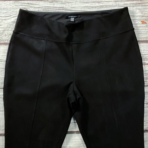 Andrew Marc Womens Pants size 2X Black Pull On Stretch Faux Suede Ankle x29"insm - Picture 3 of 9